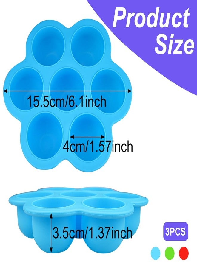 Qicfrk 3 Pack Silicone Egg Bite Mold for Air Fryer Silicone Molds - Alternative to Sous Vide Egg Bite Maker for Cooking Air Fryer Accessories - Image 2